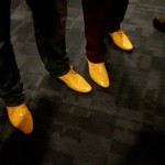 gele schoen